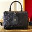 Knockoff Louis Vuitton Monogram Empreinte Petite Malle Souple Handbag In Black