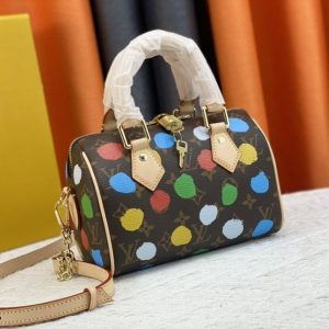 Louis Vuitton X YK Monogram Canvas Speedy 20 Handbag - Image 2