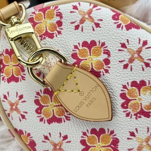 Louis Vuitton LV By The Pool Monogram Tiles Canvas Speedy Bandouliere 20 Bag In Coral - Image 9