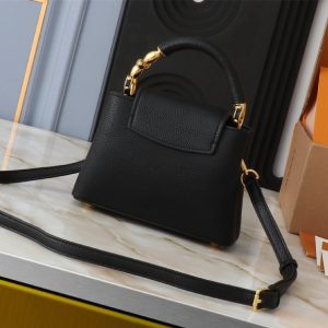 Louis Vuitton Capucines Mini Capucines Handbag In Black - Image 2