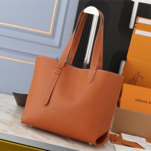 Louis Vuitton Low Key Cabas MM Bag In Cognac Brown - Image 2