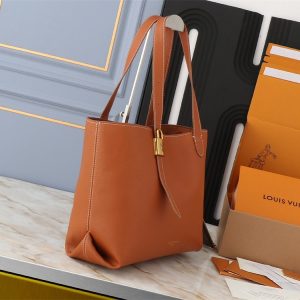 Louis Vuitton Low Key Cabas MM Bag In Cognac Brown - Image 3