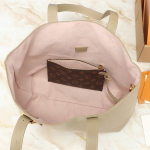 Louis Vuitton Low Key Cabas MM Bag In Galet Gray - Image 5