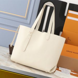 Louis Vuitton Low Key Cabas MM Bag In Quartz White - Image 2