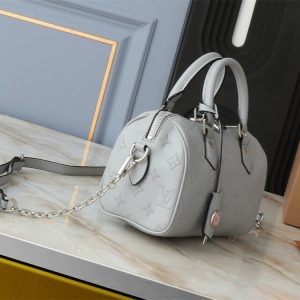 Louis Vuitton Other Leathers Speedy Bandouliere 20 Handbag In Washed Blue - Image 3