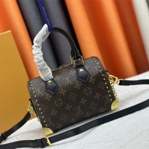 Louis Vuitton Monogram Canvas Cruise 2025 Speedy 20 Trunk Bag In Black - Image 3