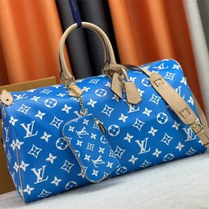 Louis Vuitton Speedy P9 Bandouliere 50 Bag In Blue - Image 2