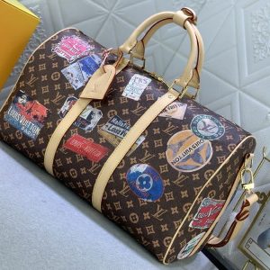 Louis Vuitton Flight Mode Monogram Canvas Keepall Bandouliere 45 Travel Bag - Image 2