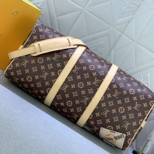 Louis Vuitton Flight Mode Monogram Canvas Keepall Bandouliere 45 Travel Bag - Image 4