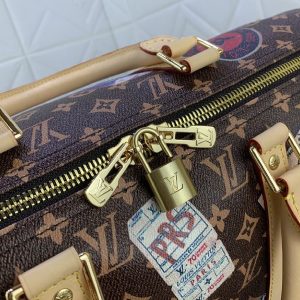 Louis Vuitton Flight Mode Monogram Canvas Keepall Bandouliere 45 Travel Bag - Image 6