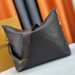 Louis Vuitton Monogram Empreinte Coussin MM Hobo In Chocolate - Image 4