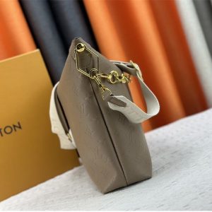 Louis Vuitton Monogram Empreinte Coussin MM Hobo In Galet Gray - Image 3