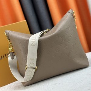 Louis Vuitton Monogram Empreinte Coussin MM Hobo In Galet Gray - Image 4
