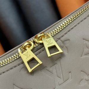 Louis Vuitton Monogram Empreinte Coussin MM Hobo In Galet Gray - Image 6