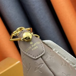 Louis Vuitton Monogram Empreinte Coussin MM Hobo In Galet Gray - Image 7