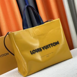Louis Vuitton Other Leathers Shopper MM Tote In Safran - Image 2