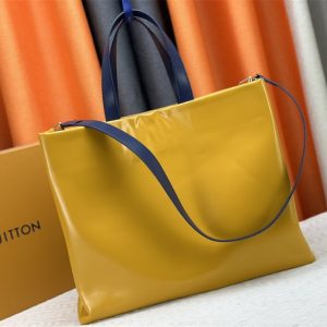 Louis Vuitton Other Leathers Shopper MM Tote In Safran - Image 3