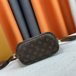 Louis Vuitton Neverfull Bandouliere Inside Out BB Tote In Monogram Canvas And Brown Leather - Image 5