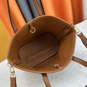 Louis Vuitton Neverfull Bandouliere Inside Out BB Tote In Monogram Canvas And Brown Leather - Image 8