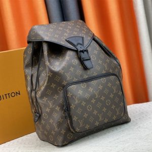 Louis Vuitton Monogram Canvas Montsouris Backpack In Black - Image 2