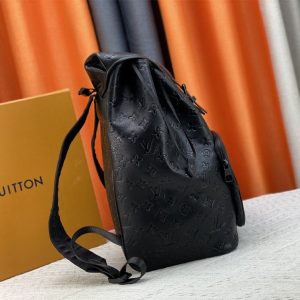 Louis Vuitton Taurillon Leather Montsouris Backpack In Black - Image 3