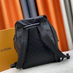 Louis Vuitton Taurillon Leather Montsouris Backpack In Black - Image 4