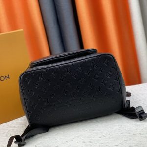 Louis Vuitton Taurillon Leather Montsouris Backpack In Black - Image 5