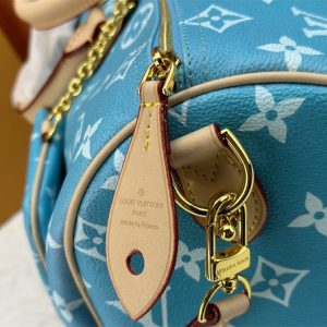 Louis Vuitton Speedy P9 Bandouliere 40 Bag In Turquoise - Image 9