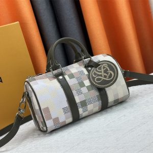 Louis Vuitton Damoflage Canvas Keepall Bandouliere 25 In Khaki - Image 2