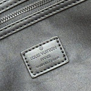 Louis Vuitton Monogram Shadow Leather Keepall Bandouliere 50 In Black - Image 6