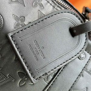 Louis Vuitton Monogram Shadow Leather Keepall Bandouliere 50 In Black - Image 8