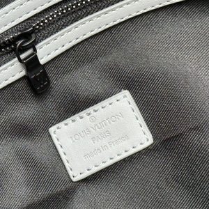 Louis Vuitton Monogram Shadow Leather Keepall Bandouliere 50 With Leather Strap In Anthracite Gray - Image 7