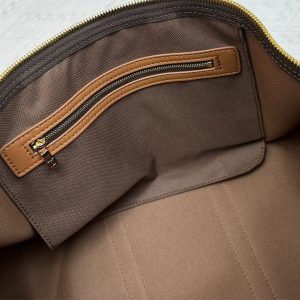Louis Vuitton Monogram Dust Canvas Keepall Bandouliere 50 In Brown - Image 7