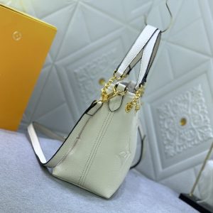 Louis Vuitton Monogram Empreinte Leather Bundle Bag In Cream - Image 5