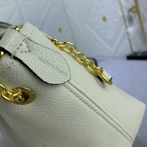 Louis Vuitton Monogram Empreinte Leather Bundle Bag In Cream - Image 7