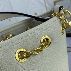 Louis Vuitton Monogram Empreinte Leather Bundle Bag In Cream - Image 8