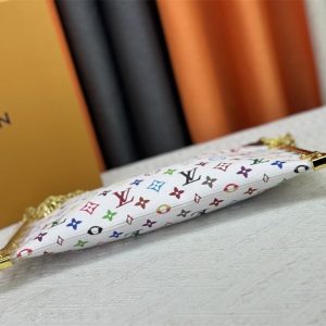 Louis Vuitton X TM Multicolored Lucky Trunk In White - Image 5