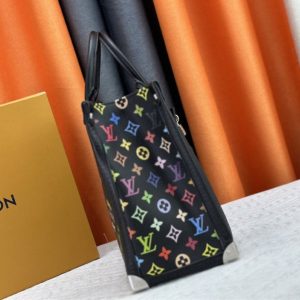 Louis Vuitton X TM Multicolored Onthego MM In Black - Image 4