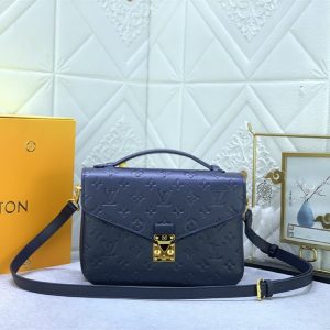 Monogram Empreinte Leather Metis In Navy Blue
