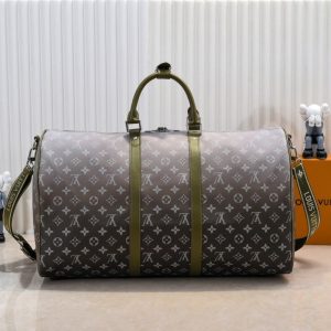 Monogram Gradient Canvas Keepall Bandouliere 55 In Khaki Green - Image 3