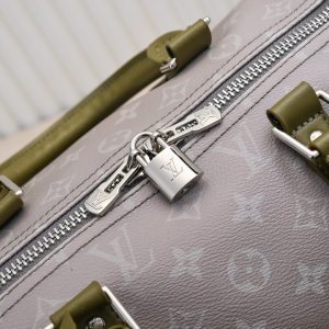 Monogram Gradient Canvas Keepall Bandouliere 55 In Khaki Green - Image 7