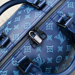 Monogram Shadow Keepall Bandouliere 50 In Navy River Blue - Image 6