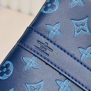 Monogram Shadow Keepall Bandouliere 50 In Navy River Blue - Image 9