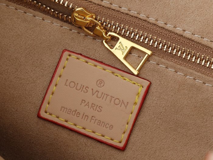 X TM Monogram Cherry Canvas Onthego MM In White Style 2 - Image 6