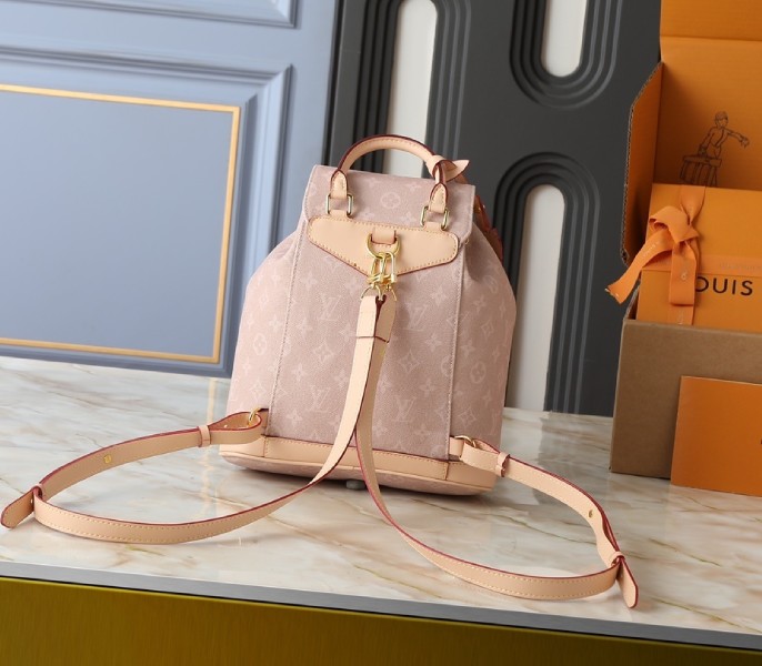 Meowgram Canvas Montsouris PM Backpack M15135 - Image 3