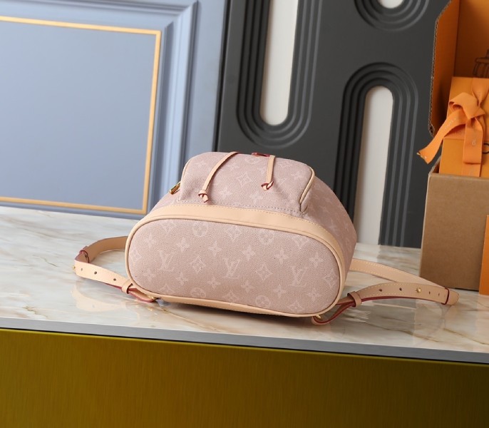 Meowgram Canvas Montsouris PM Backpack M15135 - Image 4