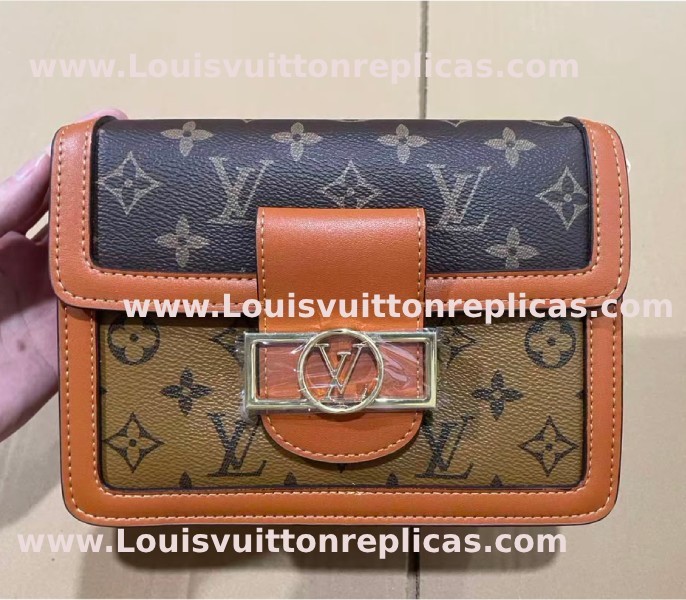 Louis Vuitton Replicas Monogram Reverse Canvas Mini Dauphine Bag Actual Pictures