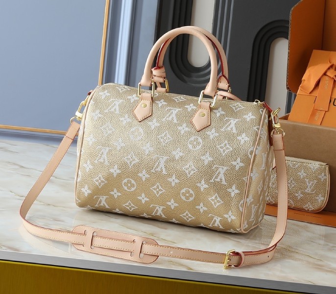 Speedy P9 Bandouliere 30 In Gold Kinsugi - Image 2