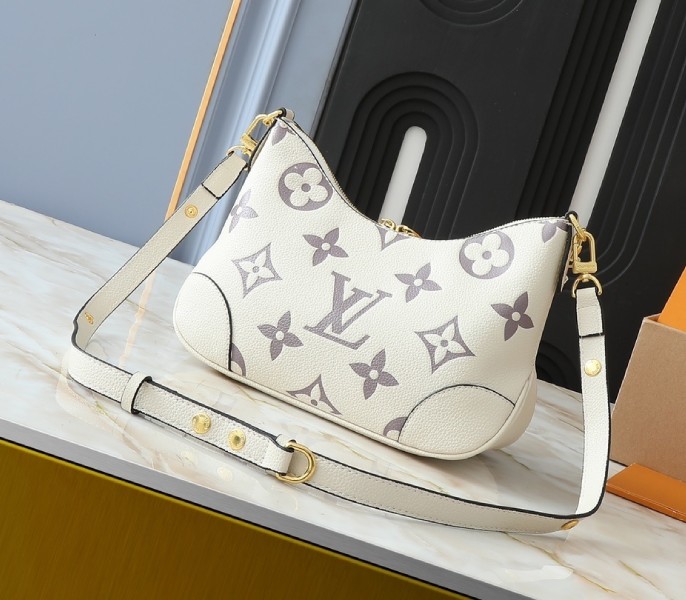 Bicolor Monogram Empreinte Boulogne PM In Cream And Bois De Rose Pink - Image 3