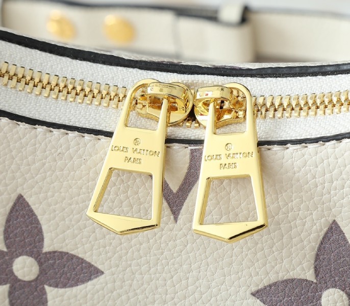 Bicolor Monogram Empreinte Boulogne PM In Cream And Bois De Rose Pink - Image 7